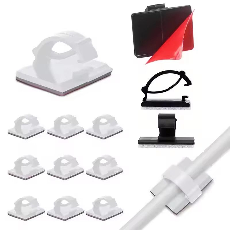 Car Cable Organizer - 접착식 차량용 케이블 충전선 고정 클립,