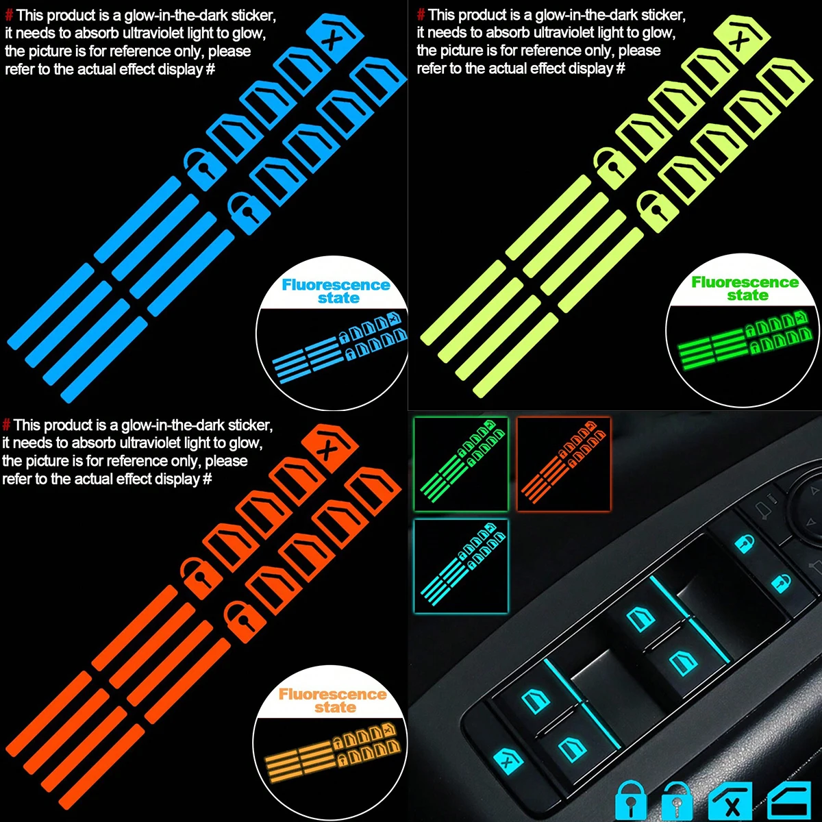 Car Accessories Nz - 18개 자동차 창문 제어 버튼 야광
