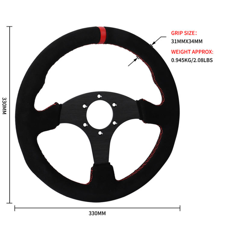 Car Accessories Racing - 스웨이드 레이싱 스티어링 휠 지원 맞춤형