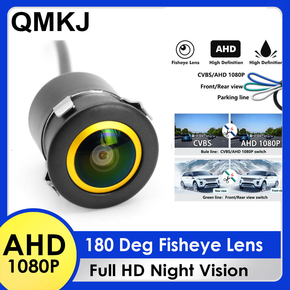 Car Accessories Tata Punch - QMKJ 180도 4K AHD 1080P 골든