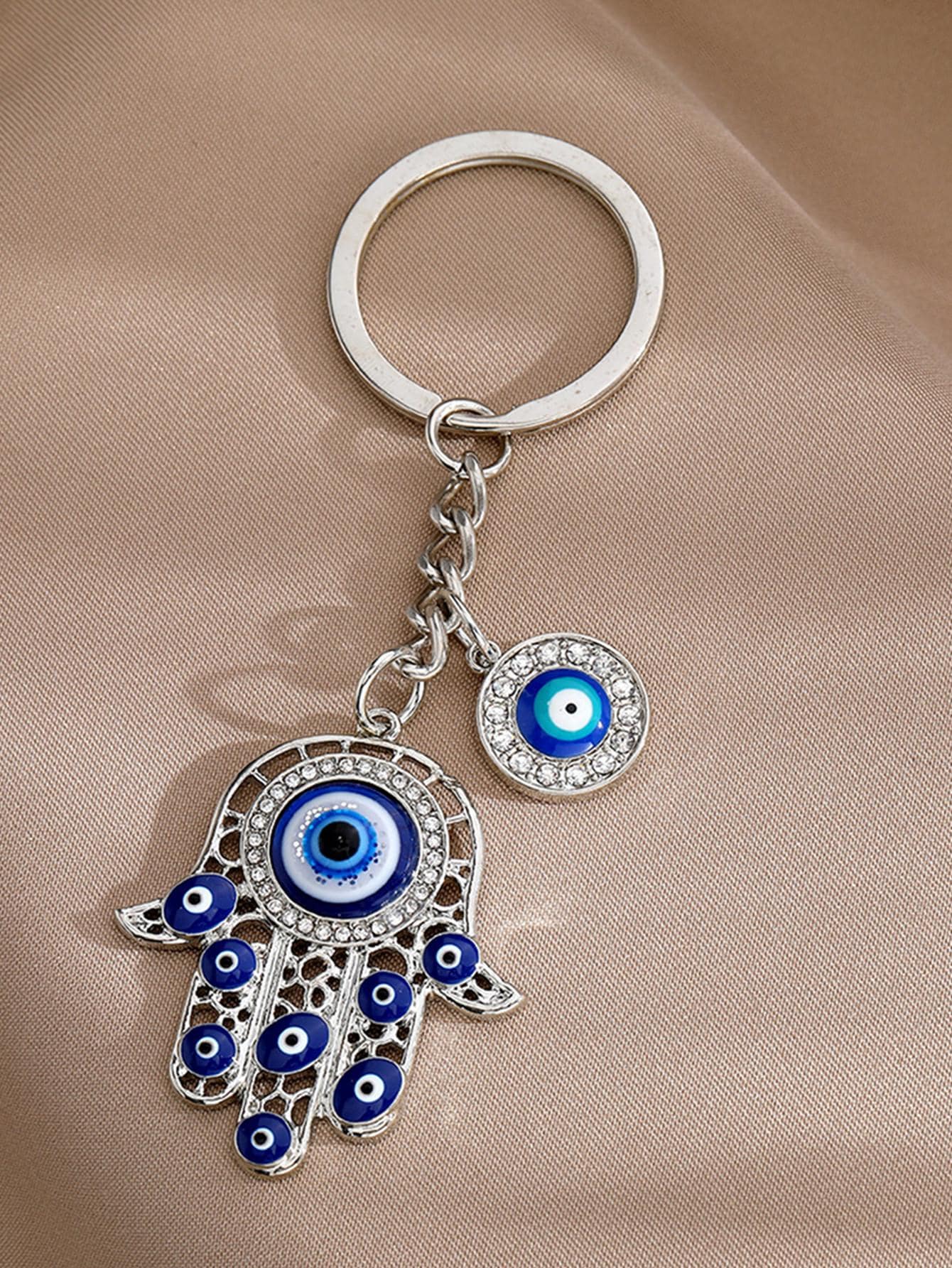 1개 유니섹스 터키 악마의 눈 펜던트 키체인, 라인스톤 - Car Accessories Evil Eye 리뷰 및 가격