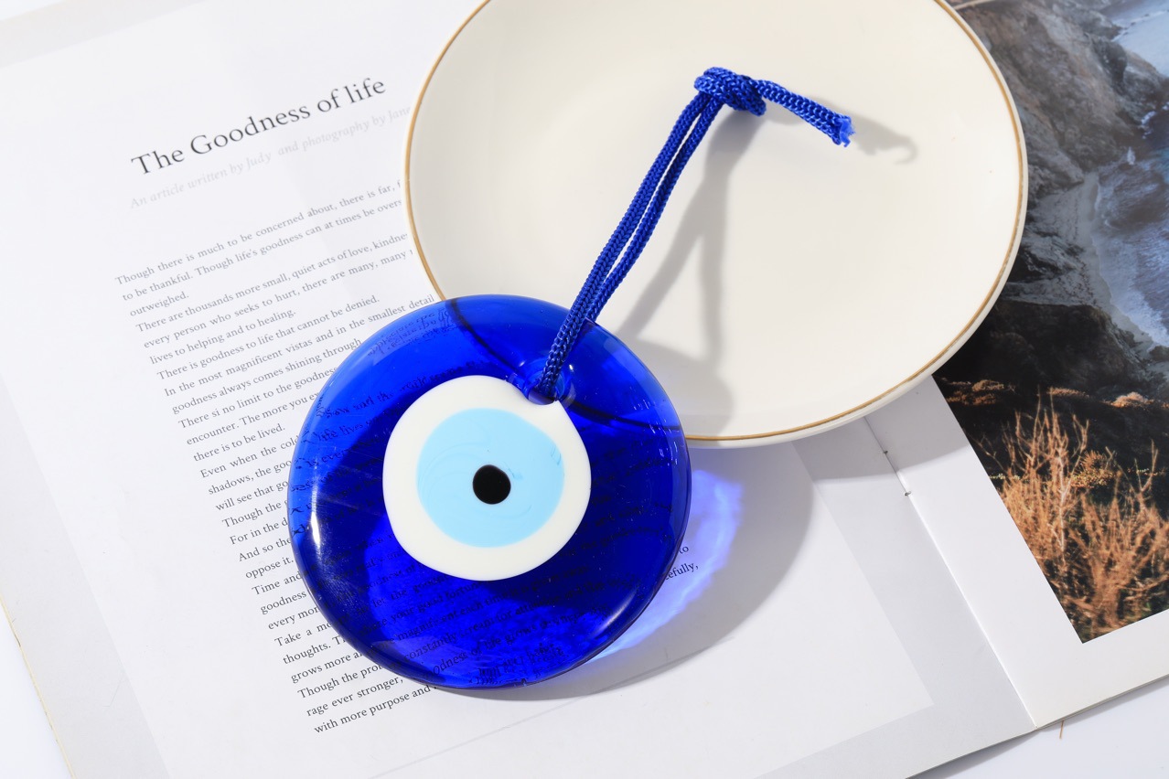 1개 행운의 눈 유리 블루 터키 악마의 눈 펜던트 벽걸 - Car Accessories Evil Eye 리뷰 및 가격