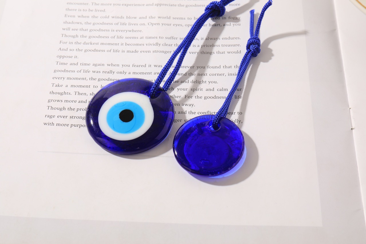 1개 행운의 눈 유리 블루 터키 악마의 눈 펜던트 벽걸 - Car Accessories Evil Eye 리뷰 및 가격