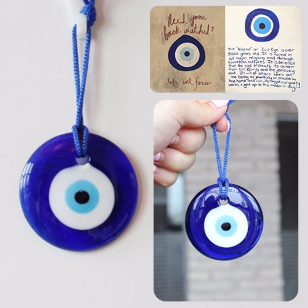 블루 이블 아이 부적 자동차 펜던트, 터키 유리 램프, - Car Accessories Evil Eye 리뷰 및 가격