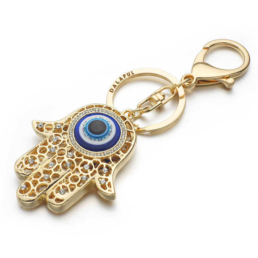 세련된 럭키 함사 파티마 손 눈 열쇠 고리, 매력 부적 - Car Accessories Evil Eye 리뷰 및 가격
