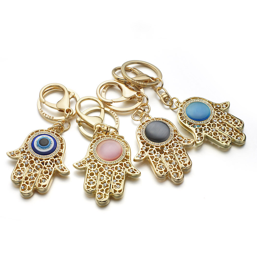 세련된 럭키 함사 파티마 손 눈 열쇠 고리, 매력 부적 - Car Accessories Evil Eye 리뷰 및 가격