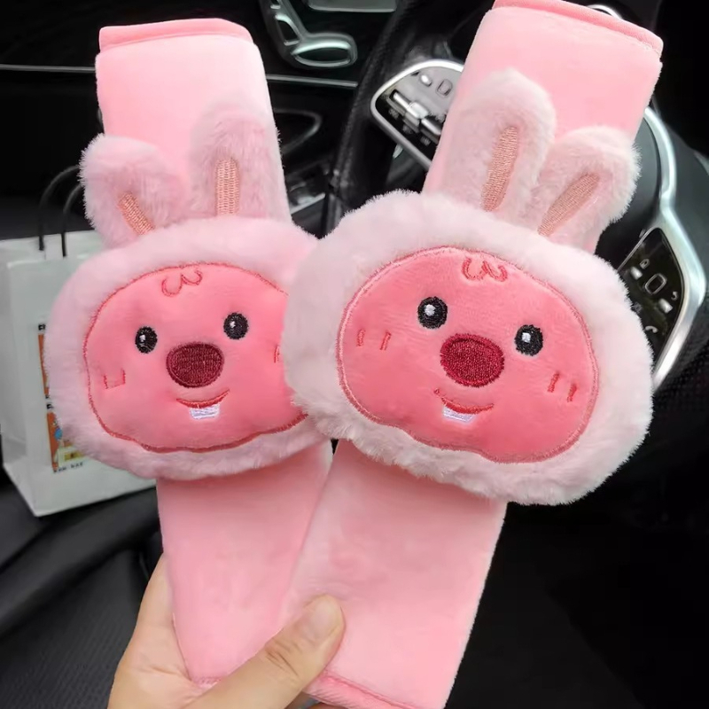 귀여운 만화 비버 루피 인형, 창의적인 자동차 안전벨트 - Car Accessories To Buy 리뷰 및 가격