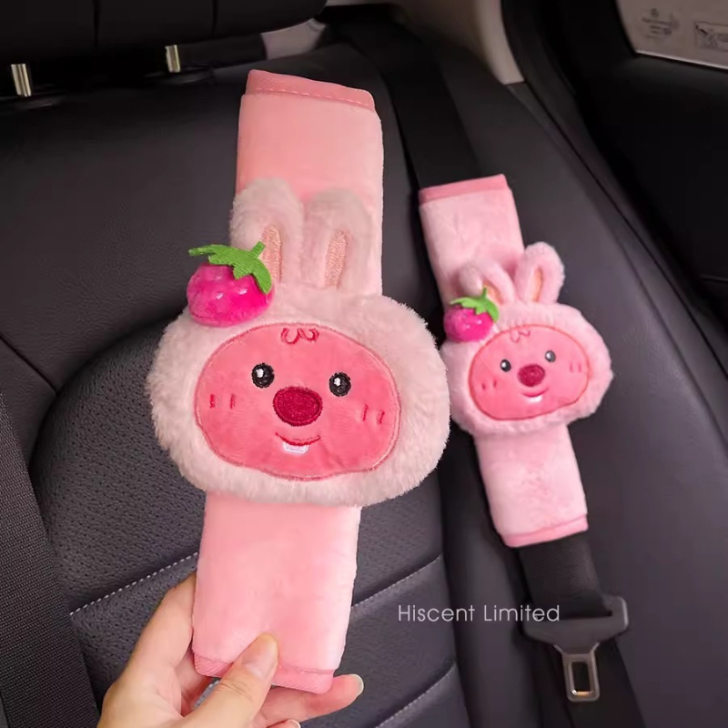 귀여운 만화 비버 루피 인형, 창의적인 자동차 안전벨트 - Car Accessories To Buy 리뷰 및 가격