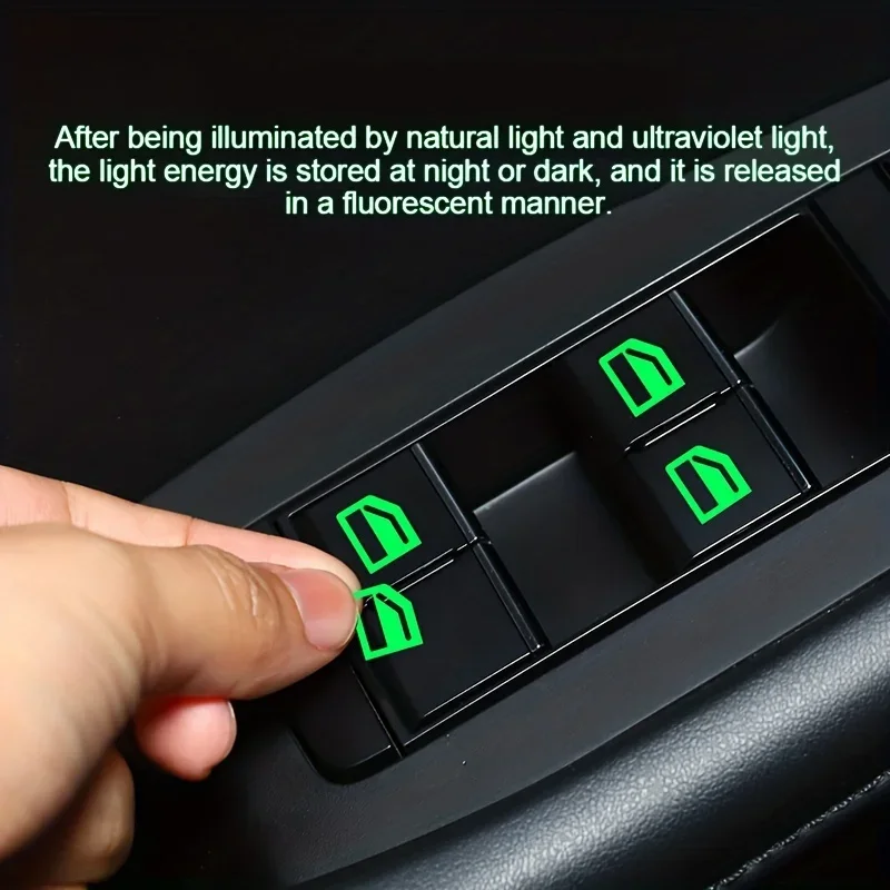 1세트 야광 자동차 버튼 스티커 - 인테리어 컨트롤용  - Car Accessories Nz 리뷰 및 가격