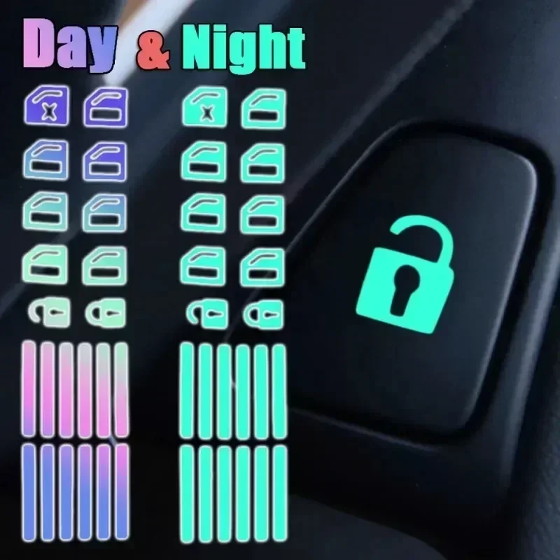 1세트 야광 자동차 버튼 스티커 - 인테리어 컨트롤용  - Car Accessories Nz 리뷰 및 가격