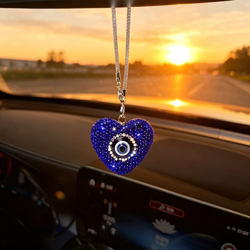 차량용 펜던트, 독창적인 다이아몬드 장식의 악마의 눈  - Car Accessories Evil Eye 리뷰 및 가격