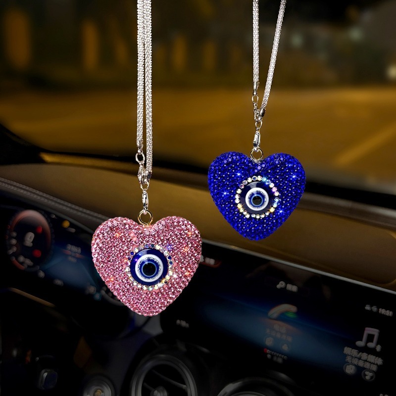 차량용 펜던트, 독창적인 다이아몬드 장식의 악마의 눈  - Car Accessories Evil Eye 리뷰 및 가격