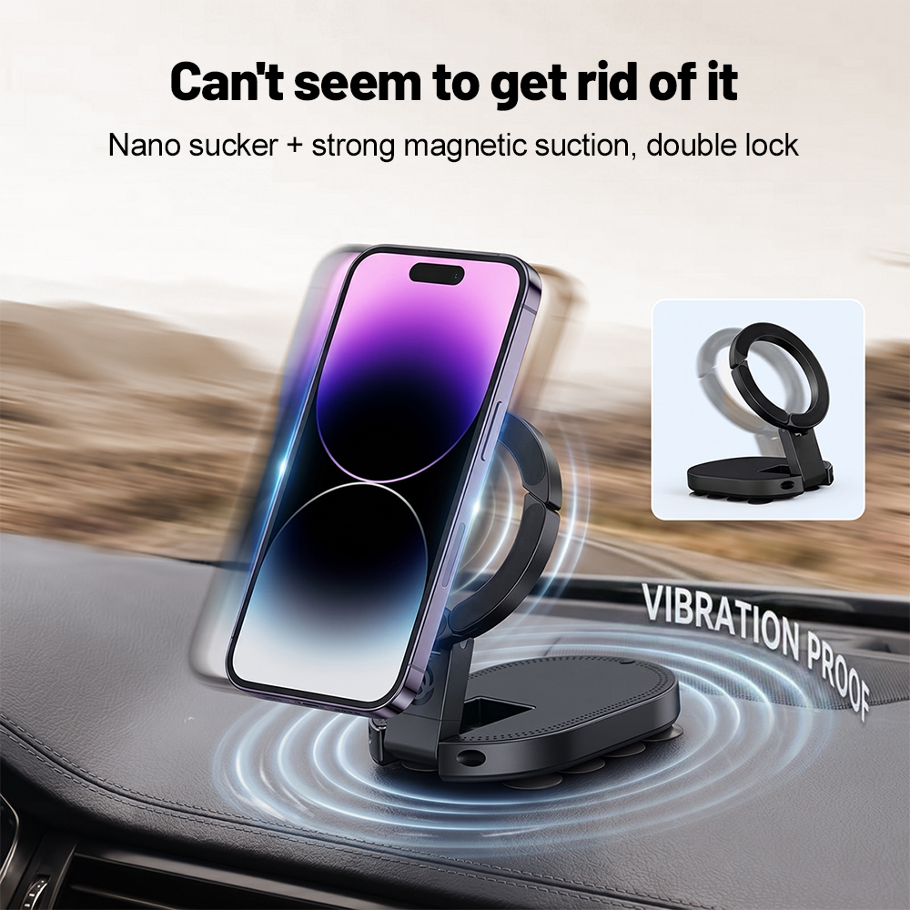 360 °   회전식 3-in-1 흡착식 자석 휴대폰  - Car Cable Organizer 리뷰 및 가격