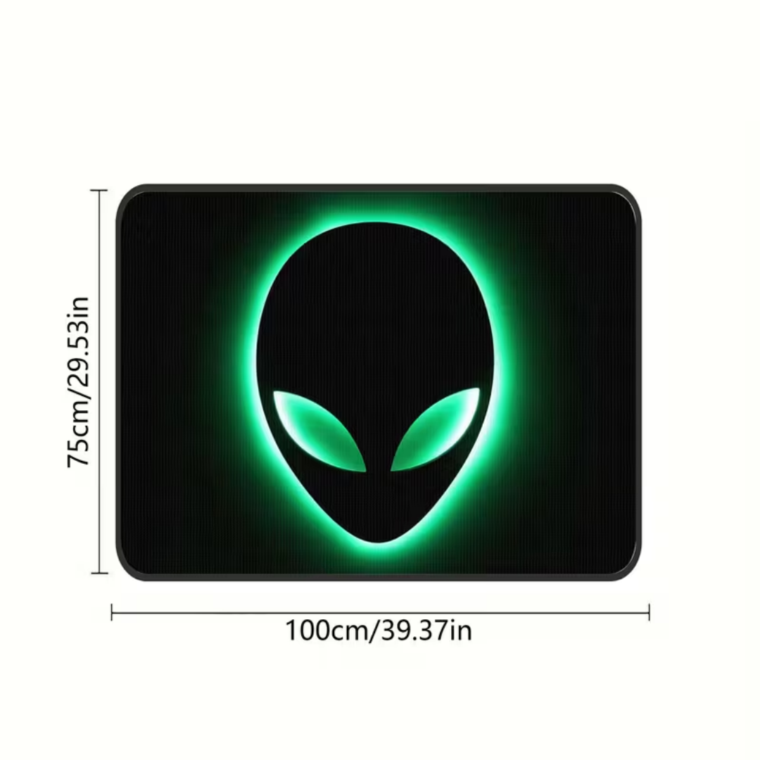 1개입, 야광 녹색 외계인 디자인 트렁크 매트, 내구성 - Car Accessories In Store 리뷰 및 가격