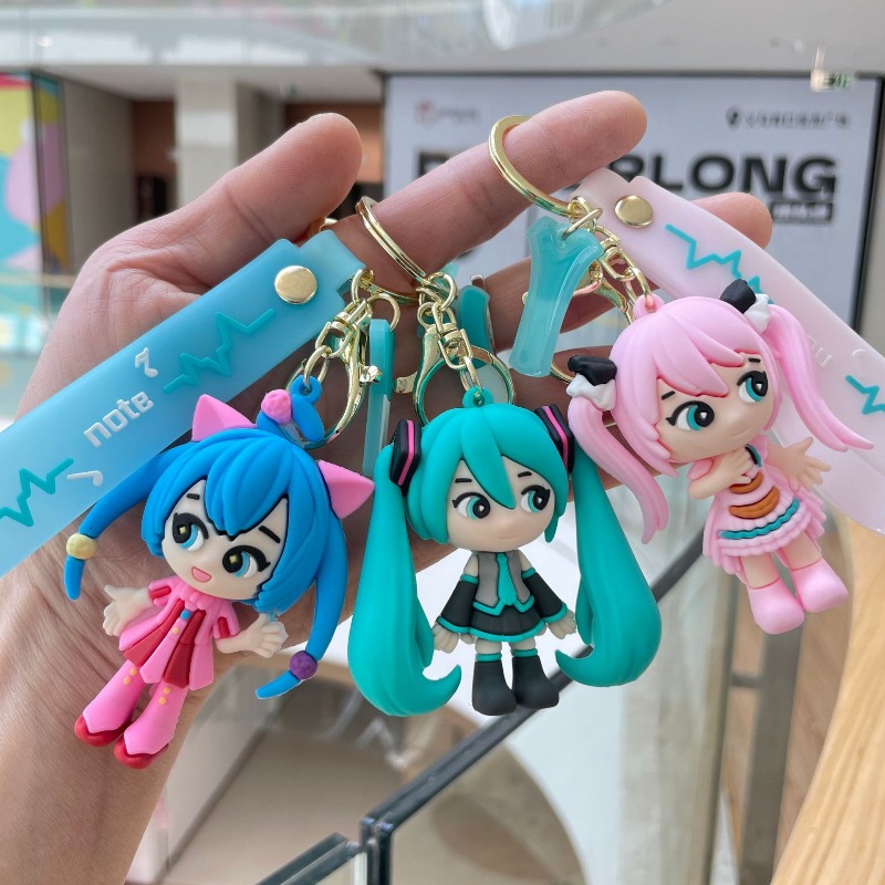 하츠네 미쿠 키체인 새로운 창의적인 만화와 귀여운 패션 - Car Accessories To Buy 리뷰 및 가격