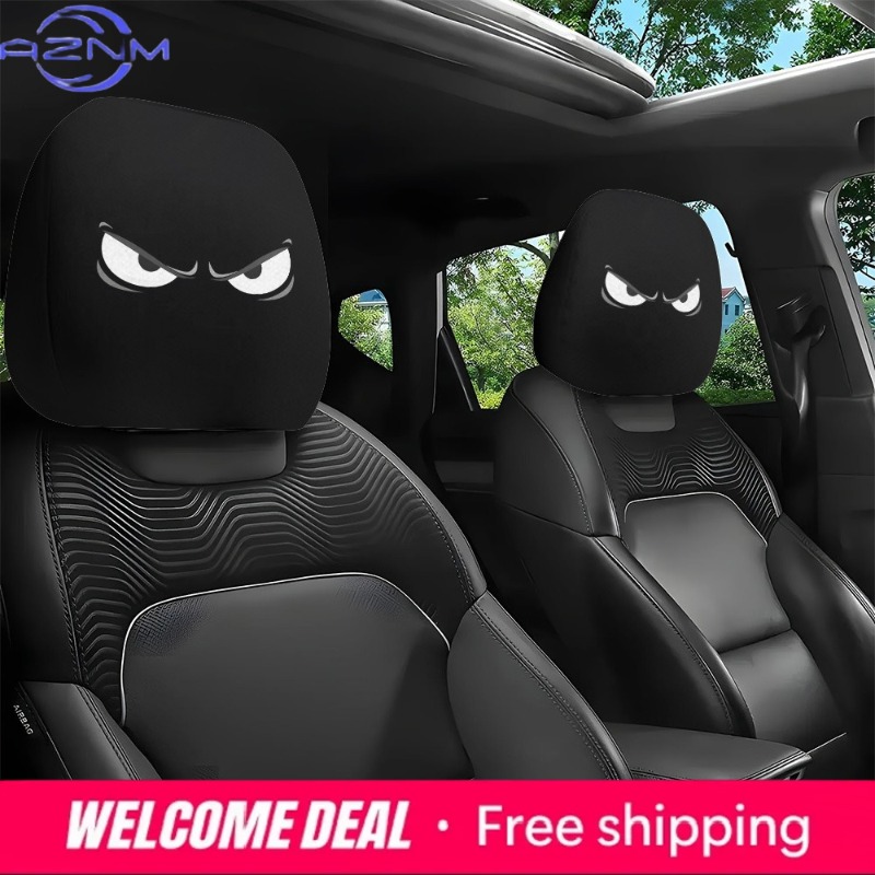2PCS 악마의 눈 프린트 자동차 머리 받침대 커버 | - Car Accessories Evil Eye 리뷰 및 가격