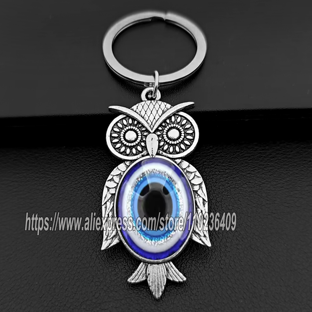 종교적 악마의 눈 열쇠고리 펜던트 자동차 키 & 키링  - Car Accessories Evil Eye 리뷰 및 가격
