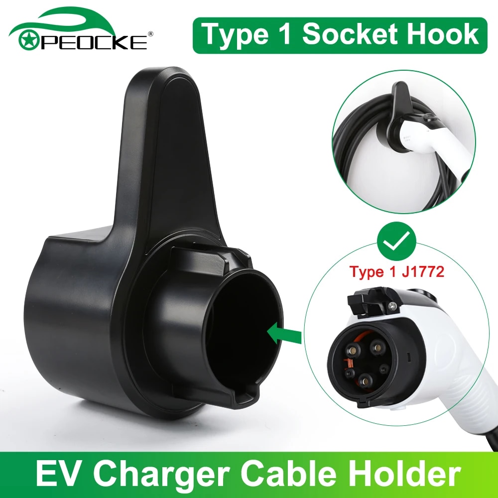 EV 타입 1 J1772 충전기 거치대, 전기 자동차  - Car Cable Organizer 리뷰 및 가격