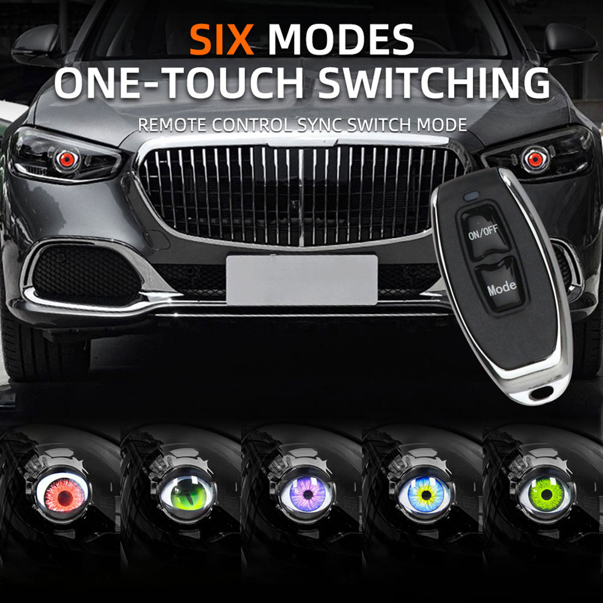 자동차 LED 악마 눈 악마 눈 렌즈, 자동차 리모컨  - Car Accessories Evil Eye 리뷰 및 가격