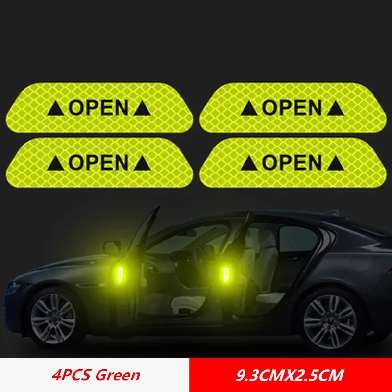 4개 자동차 문 열림부 반사 스티커 안전 개방 경고 스 - Car Accessories Quick Delivery 리뷰 및 가격